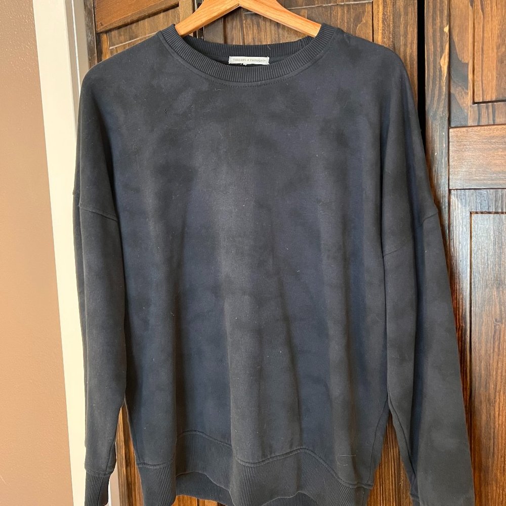 Dark Blue Tie Dye Sweatshirt